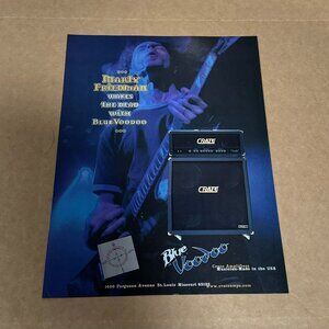 Marty Friedman of Megadeth - Crate Amps - 1998 Print Advertisement